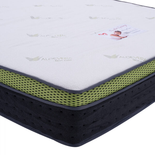 ΣΤΡΩΜΑ HM370.15 ALOE VERA POCKET SPRING ΑΝΩΣΤΡΩΜΑ MEMORY FOAM 150X200(ROLL PACKING)