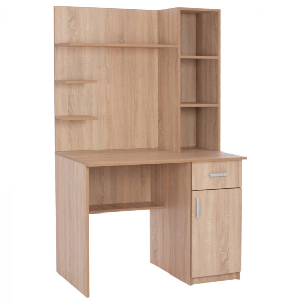 ΣΥΝΘΕΤΟ ΓΡΑΦΕΙΟΥ ΜΕ ΒΙΒΛΙΟΘΗΚΗ SONAMA OAK HM2426 100