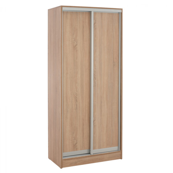 ΝΤΟΥΛΑΠΑ ΣΥΡΟΜΕΝΗ ADLER ΜΕΛΑΜΙΝΗΣ 90x45x210Yεκ. SONAMA OAK 2ΦΥΛΛΗ HM2436.01