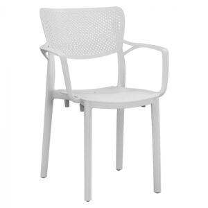 ΠΟΛΥΘΡΟΝΑ ΠΟΛΥΠΡΟΠΥΛΕΝΙΟΥ HM5797.01 ΧΡΩΜΑ ΛΕΥΚΟ 56x50x83 εκ.