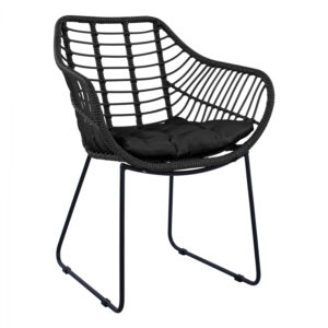 ΠΟΛΥΘΡΟΝΑ ΜΕΤΑΛΛΙΚΗ RADLEY HM5300.03 ΜΑΥΡΟ ΜΑΤ ΜΕ WICKER