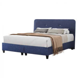ΚΡΕΒΑΤΙ DOLORES ΑΠΟ ΜΠΛΕ ΥΦΑΣΜΑ HM632.08 ΓΙΑ ΣΤΡΩΜΑ 160x200 εκ.