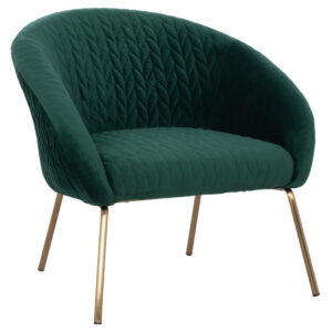 ΠΟΛΥΘΡΟΝΑ JOYCE ΑΠΟ ΒΕΛΟΥΔΟ ΚΥΠΑΡΙΣΣΙ ME ΜΕΤΑΛΛΙΚΑ ΠΟΔΙΑ HM8549.03 80x75x75 εκ.