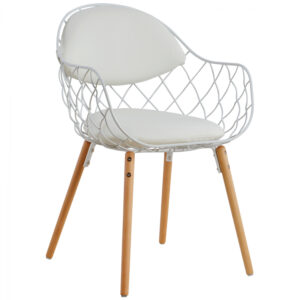 ΠΟΛΥΘΡΟΝΑ MELIA HM8047.02 ΛΕΥΚΗ ΜΕ ΛΕΥΚΟ PU ΞΥΛΙΝΟ ΠΟΔΙ 54