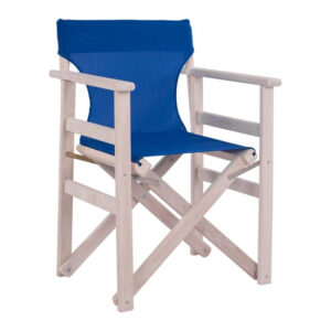 ΚΑΡΕΚΛΑ ΣΚΗΝΟΘΕΤΗ ΝΑΞΟΣ ΕΜΠΟΤ.ΛΕΥΚΗ ΜΕ PVC ΜΠΛΕ HM10247.01 60x51x84 cm