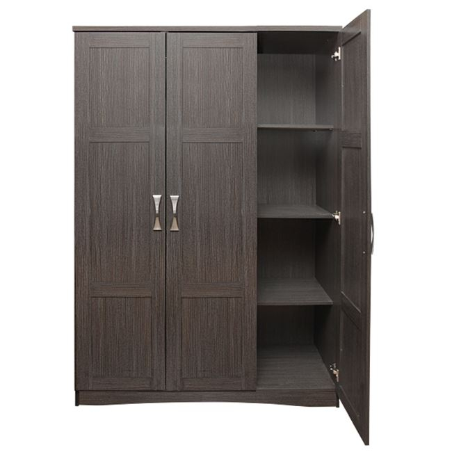 ΝΤΟΥΛΑΠΑ IVANNA HM320.01 3ΦΥΛΛΗ ΜΕ 2ΕΣΩΤΕΡΙΚΑ ΣΥΡΤΑΡΙΑ ZEBRANO 120X53X185εκ - Image 2