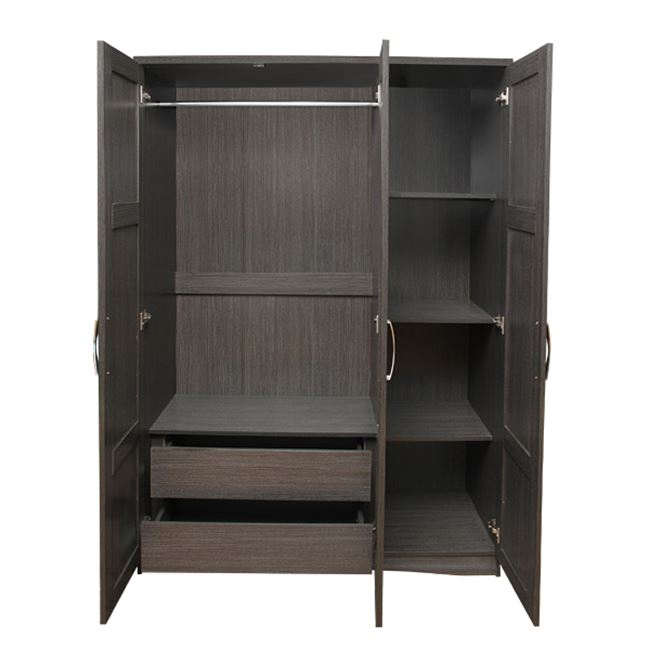 ΝΤΟΥΛΑΠΑ IVANNA HM320.01 3ΦΥΛΛΗ ΜΕ 2ΕΣΩΤΕΡΙΚΑ ΣΥΡΤΑΡΙΑ ZEBRANO 120X53X185εκ - Image 3