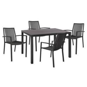 ΣΕΤ 5 ΤΜΧ ΑΛΟΥΜΙΝΙΟΥ ΜΕ ΤΡΑΠΕΖΙ 120Χ80Χ75