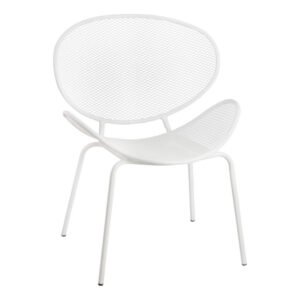 ΚΑΡΕΚΛΑ ΜΕΤΑΛΛΙΚΗ ΛΕΥΚΗ LETO HM8013.02 64x60x86