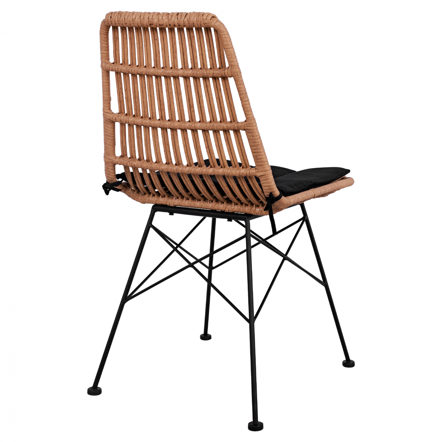 ΚΑΡΕΚΛΑ ΜΕΤΑΛΛΙΚΗ ΜΕ ΜΑΞΙΛΑΡΙ ALLEGRA HM5451 ΜΕ WICKER ΜΠΕΖ 47x58x84,5Υ εκ. - Image 5