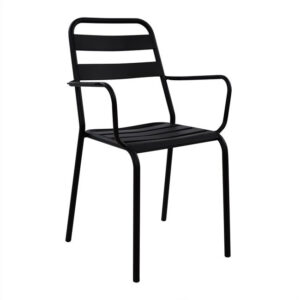 ΚΑΡΕΚΛΑ ΠΟΛΥΘΡΟΝΑ ΜΕΤΑΛΛΙΚΗ ΜΑΥΡΗ ΜΑΤ JASON HM5176.01 55x50x86 cm