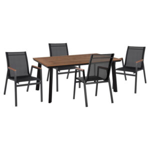 ΣΕΤ ΕΞΩΤΕΡΙΚΟΥ ΧΩΡΟΥ 5ΤΜΧ ΠΟΛΥΘΡΟΝΕΣ ΓΚΡΙ & ΤΡΑΠΕΖΙ HM10280