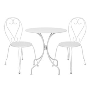 ΣΕΤ ΤΡΑΠΕΖΑΡΙΑ 3ΤΜΧ - ΤΡΑΠΕΖΙ & ΚΑΡΕΚΛΕΣ AMORE ΛΕΥΚΕΣ HM5188.02