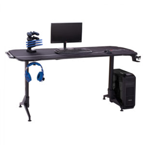 ΓΡΑΦΕΙΟ GAMING PRO HM11596 ΜΕ ΡΥΘΜΙΣΗ ΥΨΟΥΣ & RGB 170Χ75X70/75/80Υ εκ.