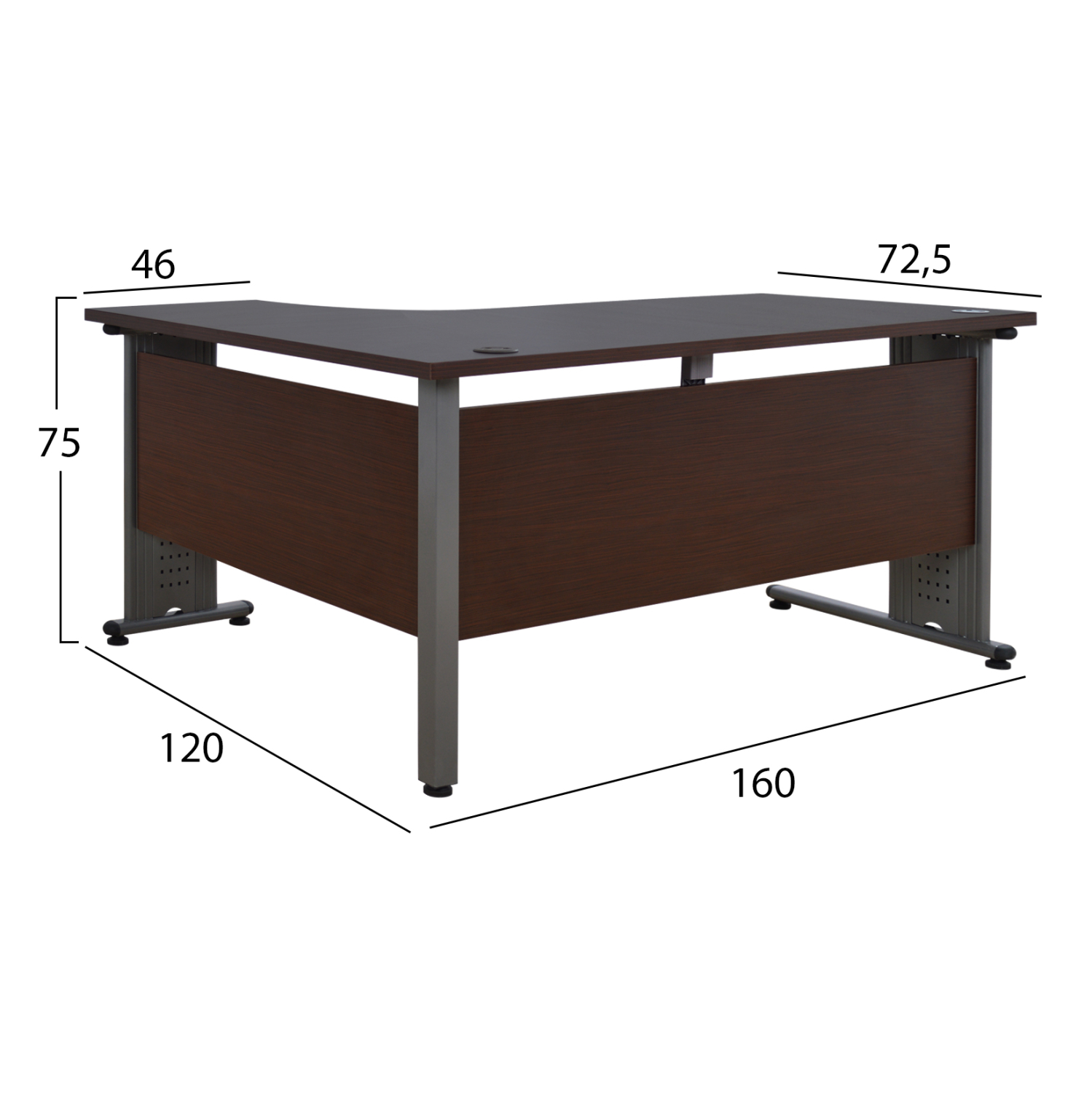 ΣΕΤ ΓΡΑΦΕΙΟΥ 2ΤΜΧ ΣΕ ΧΡΩΜΑ WENGE HM10201.02R - Image 2