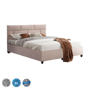 ΚΡΕΒΑΤΙ SOLEDAD ΜΠΕΖ HM644.22  ΓΙΑ ΣΤΡΩΜΑ 150x200 εκ.
