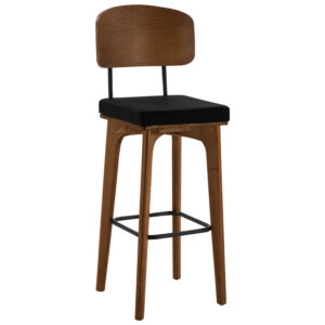 ΣΚΑΜΠΟ CARRIE ΞΥΛΙΝΟ ΜΕ ΠΛΑΤΗ ΣΚΕΛΕΤΟΣ ΚΑΡΥΔΙ HM11048.01 38x45x113 εκ.