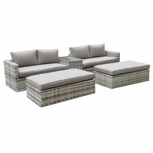 ASCOT Set Wicker Alu