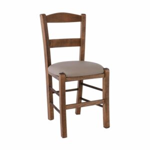 ΣΥΡΟΣ Καρέκλα Οξιά Βαφή Εμποτισμού Καρυδί