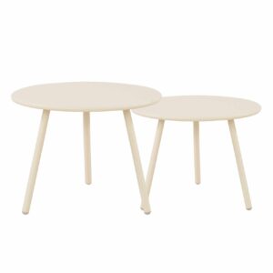 ASTRID Set Σαλόνι Κήπου 5τεμ, PP & Μέταλλο Cream, Μαξιλάρια Sandy Green - Image 5