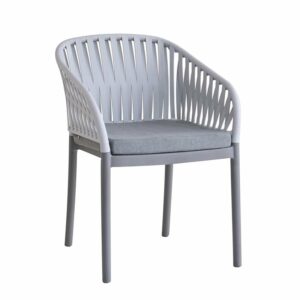 EMERY Πολυθρόνα Βεράντας-Κήπου PP-UV Ανοιχτό Γκρι-Ανθρακί