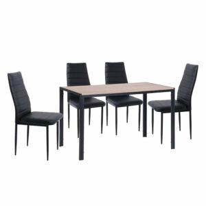 JETTA-GABO Τραπεζαρία Κουζίνας Μέταλλο Βαφή Μαύρο