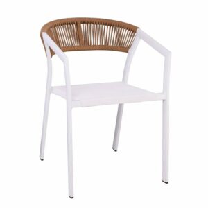 PARMA Πολυθρόνα Βεράντας-Κήπου ALU Άσπρο