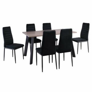 JETTA-BAXTER Τραπεζαρία Μέταλλ ο Βαφή Μαύρο