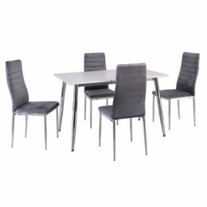 JETTA-DATUM Τραπεζαρία Κουζίνας Χρώμιο