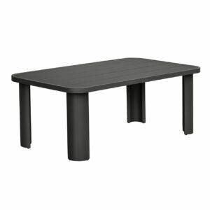 BOSTON Dining Set Τραπεζαρία Κήπου Βεράντας: Τραπέζι + 6 Πολυθρόνες Alu Ανθρακί - Μπεζ - Image 4